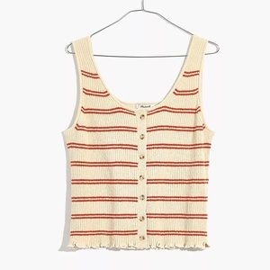 Madewell Kingston button front sweater tank